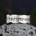 Anillo Estilo Vikingo para Hombre Runas