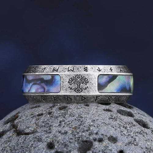 Anillo Estilo Vikingo Yggdrasil para Hombre