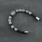 Pulsera Hombre Runas Vikingas Nórdicas 