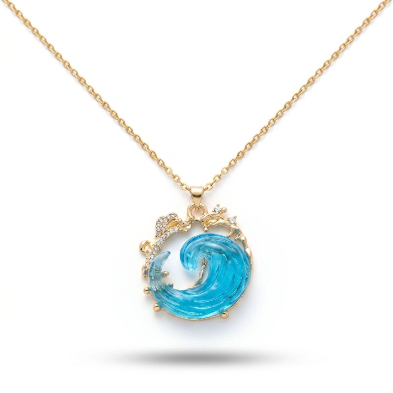 Collar con colgante "promesa del océano" 