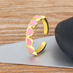 Anillo 6 Corazones para Mujer Oro