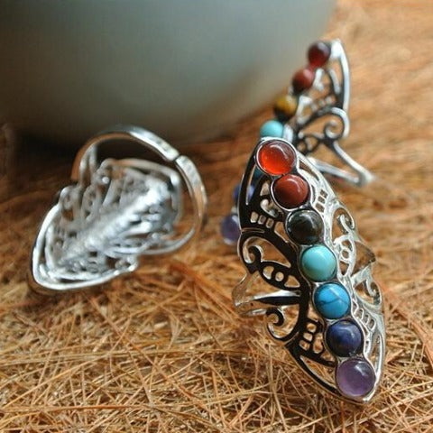 Anillo 7 Chakras para mujer