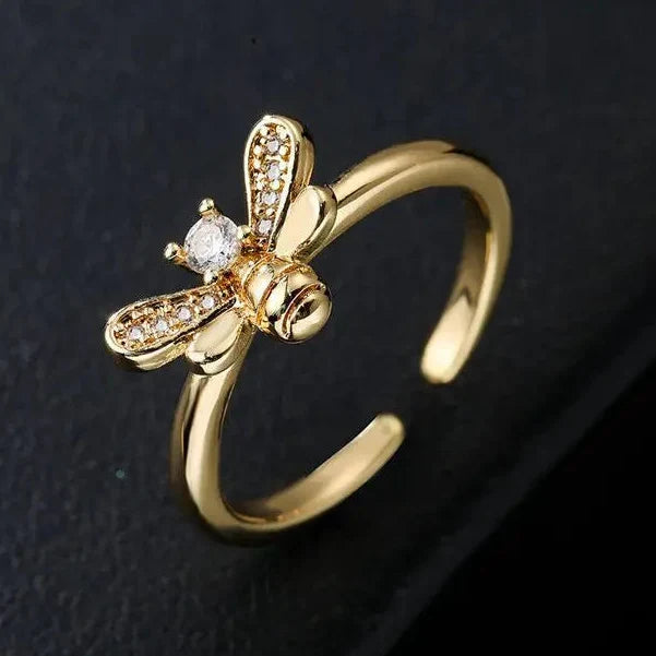 Anillo ajustable de abeja