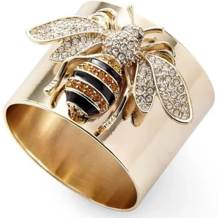 Anillo ancho abeja