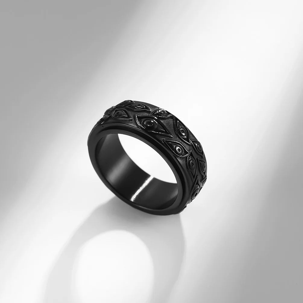 Anillo Anti-Estrés Giratorio Ojo negro