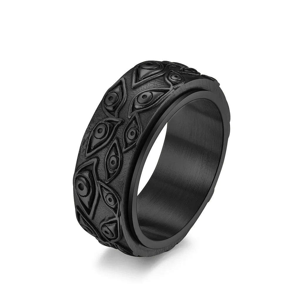 Anillo Anti-Estrés Giratorio Ojo negro