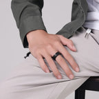 Anillo Anti-Estrés Giratorio Ojo negro