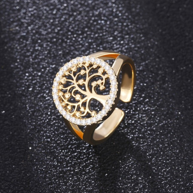 Anillo Árbol de la Vida para Mujer en Oro