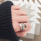 Anillo Plateado con Perla