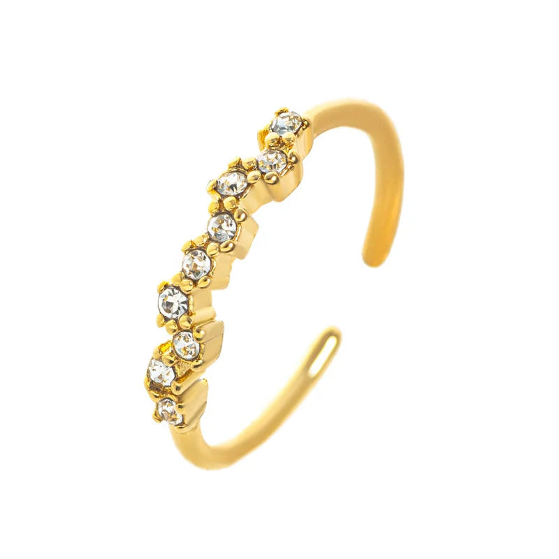 Anillo con piedra de nacimiento de circonio