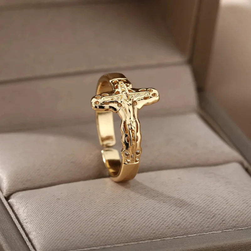 Anillo de Dedo Cristiano Jesús para Mujer