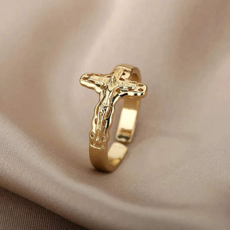 Anillo de Dedo Cristiano Jesús para Mujer