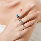 Anillo de Zirconia de Color Piedra de Nacimiento