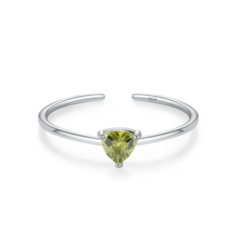 Anillo de Zirconia de Color Piedra de Nacimiento