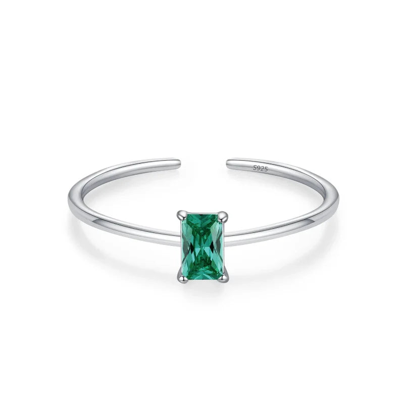 Anillo de Zirconia de Color Piedra de Nacimiento