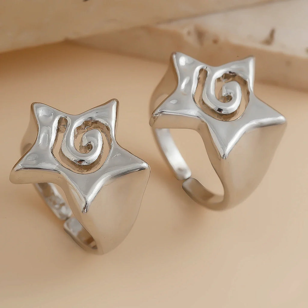Anillo de Estrella Pentagonal de plata