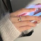Anillo para Mujer con Perla Blanca en Circonio
