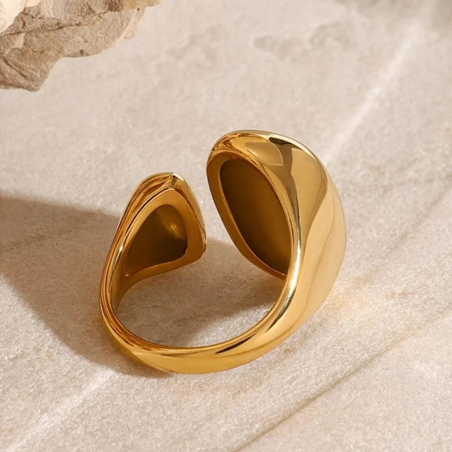 Anillo Doble Gota de Agua