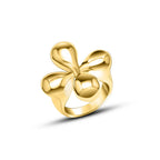Anillo de flor grande estilo vintage