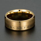 Anillo de Letras Antiestrés Giratorio oro