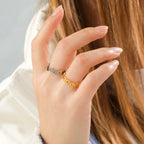 Anillo de Patas de oro y plata