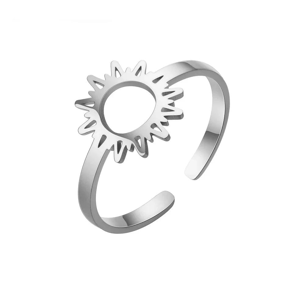 Anillo Sol para Mujer en plata