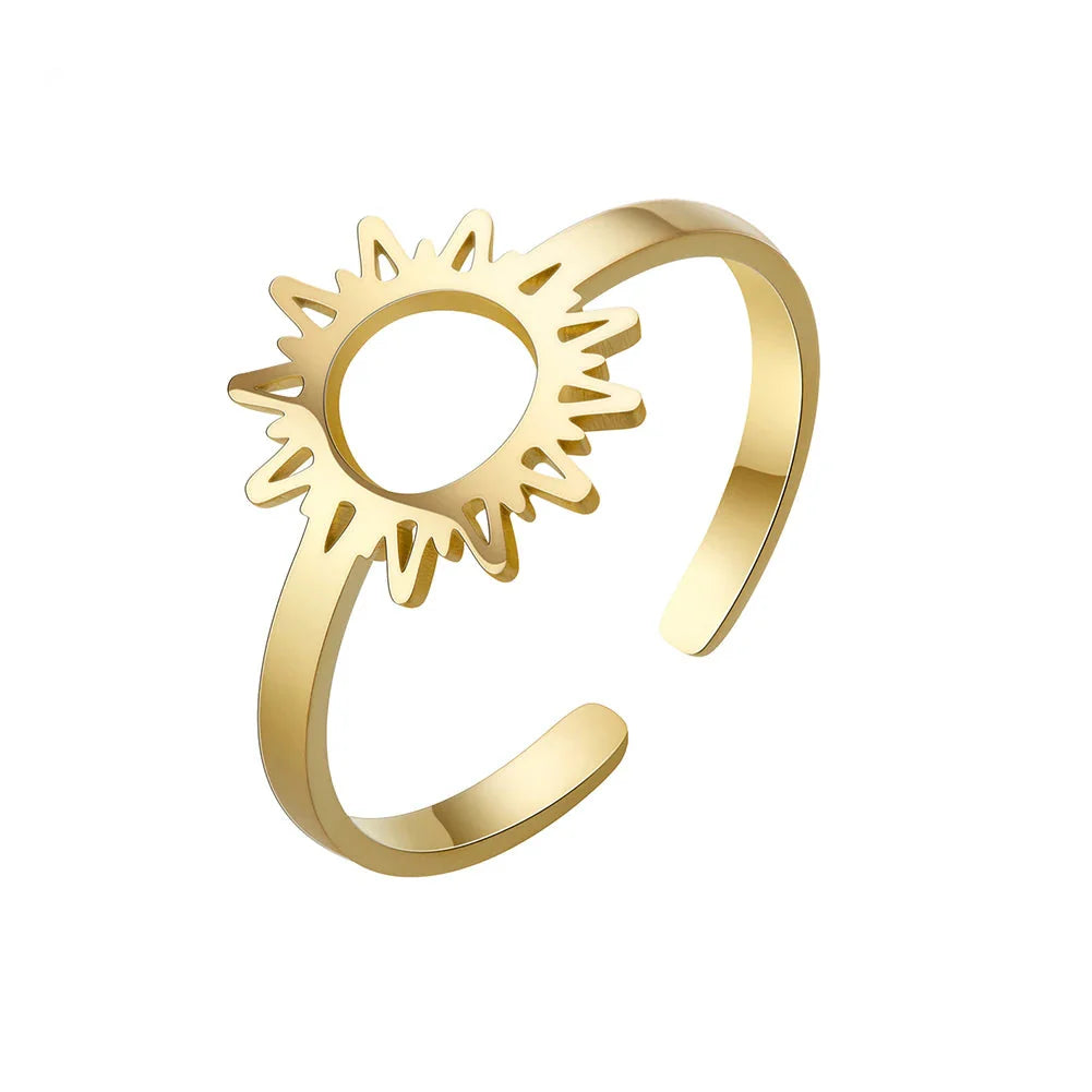 Anillo Sol para Mujer en oro