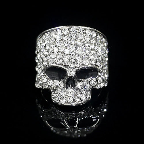 Anillo de Calavera con Strass