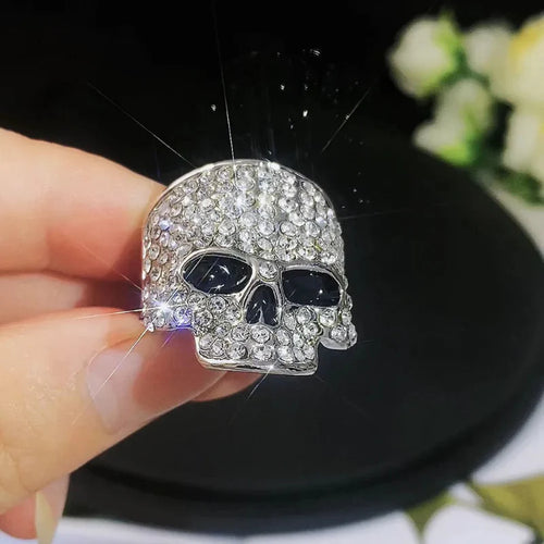 Anillo de Calavera con Strass