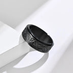 Anillo Anti-Estrés Vikingo Hombre Mujer negro