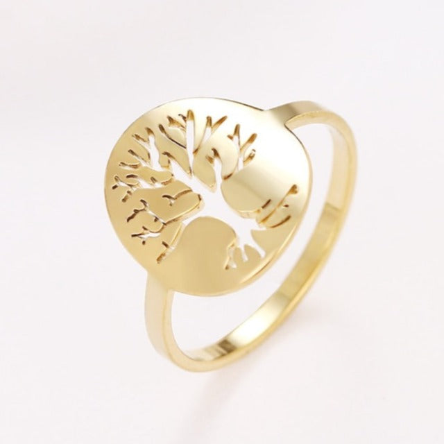 Anillo Árbol de la Vida Color Oro