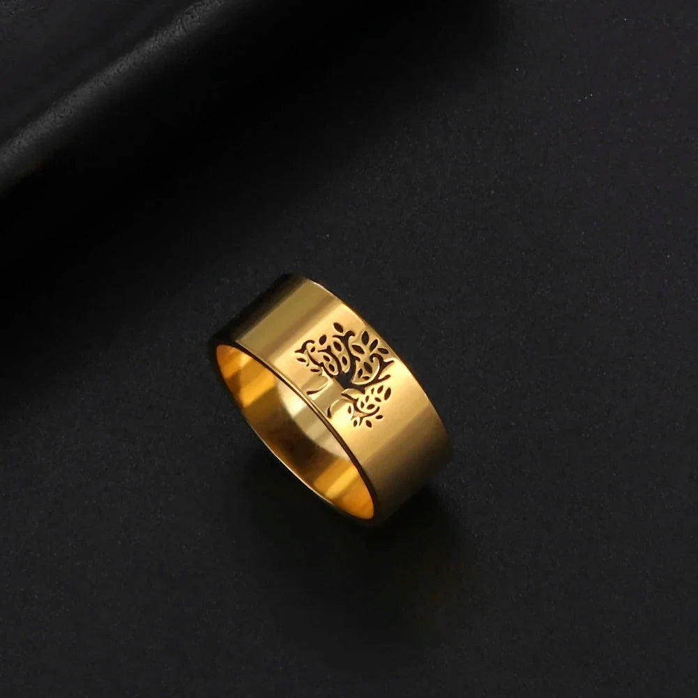 Anillo Árbol de la Vida Eternidad oro