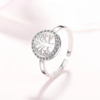 Anillo Árbol de la Vida para Mujer Anillo de Plata sello