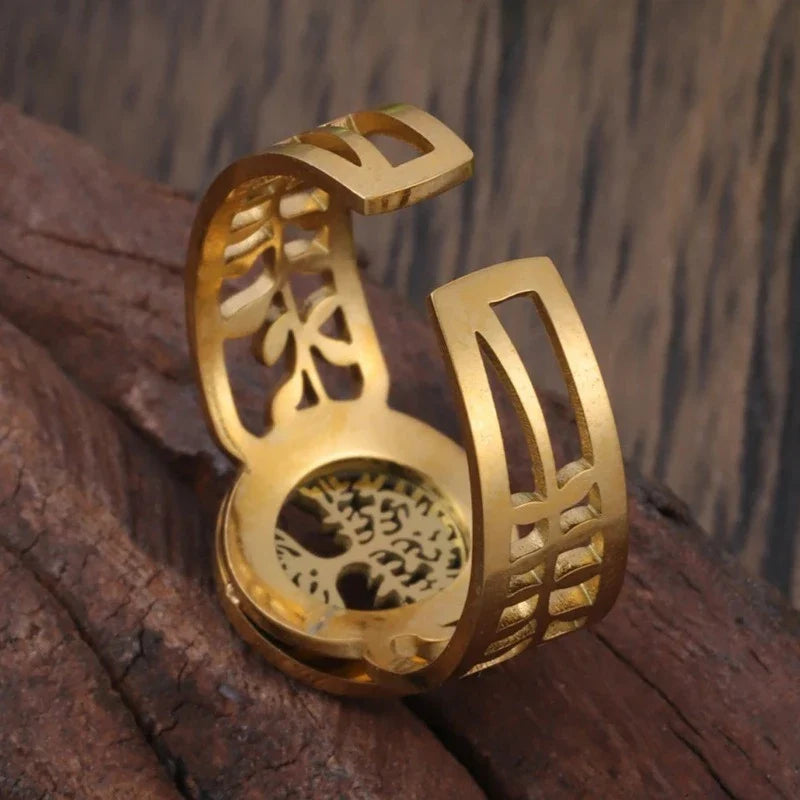 Anillo Árbol de la Vida para Mujer Anillo de Oro