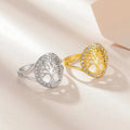 Anillo Árbol de la Vida Zirconia Mujer plata