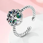 Anillo Árbol de la Vida con Circonita para Mujer en Plata