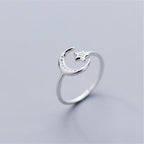 Anillo Astros Luna y Estrellas Mujer 