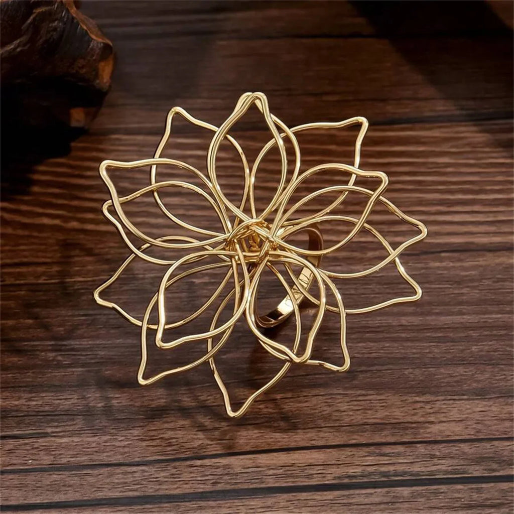 Anillo con Gran Flor