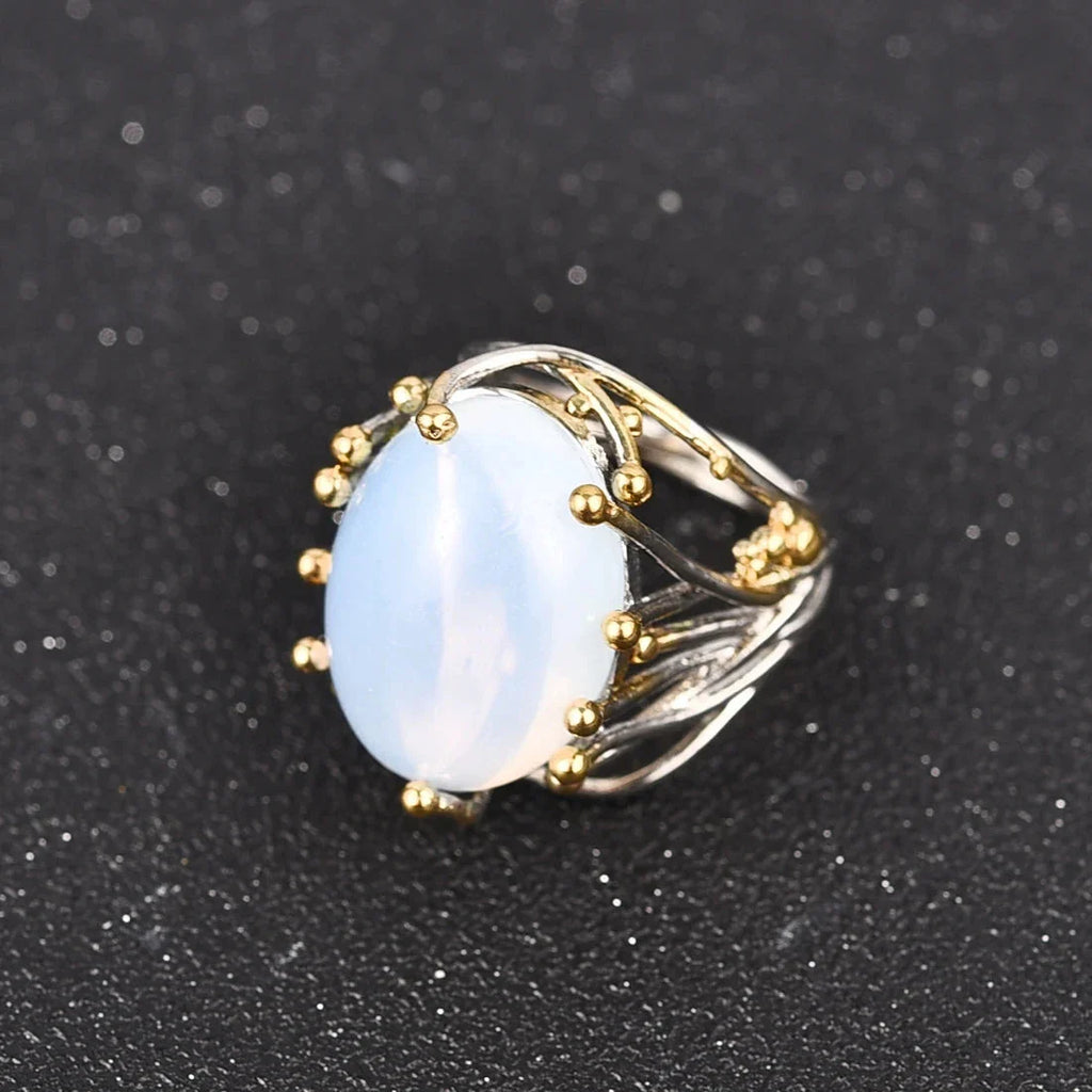 Anillo con Piedra Natural Piedra de Luna
