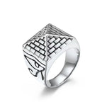 Anillo con Pirámide Egipcia plateado