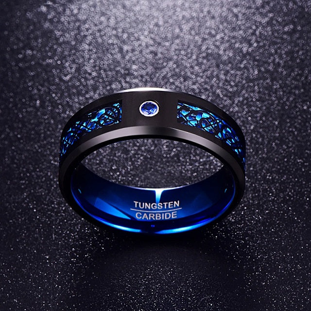 Anillo Celta para Hombre azul