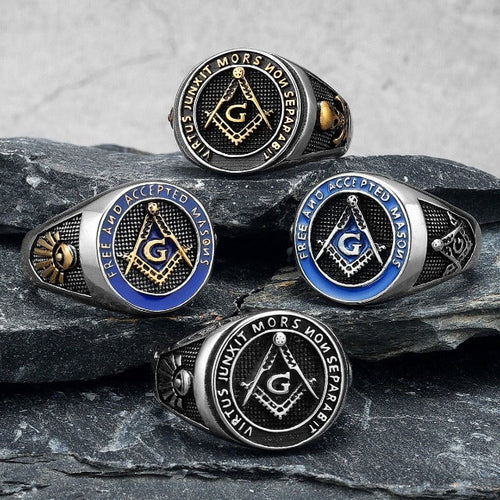 Anillo de Sello Francmasón para Hombre
