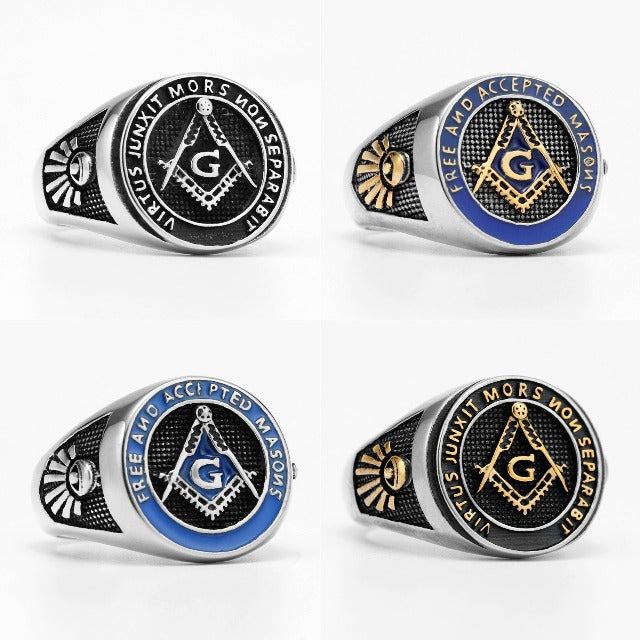 Anillo de Sello Francmasón para Hombre