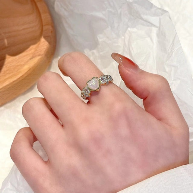 Anillo Corazón Diamante para Mujer