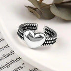 Anillo Retro Corazón para Mujer