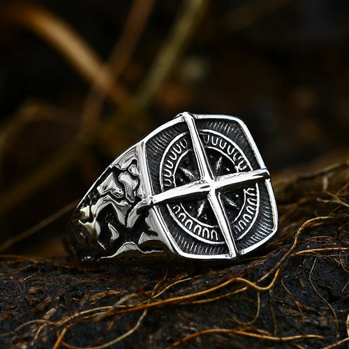 Anillo Brújula Rosa de los Vientos