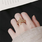 Anillo Contra la Ansiedad para Mujer de oro