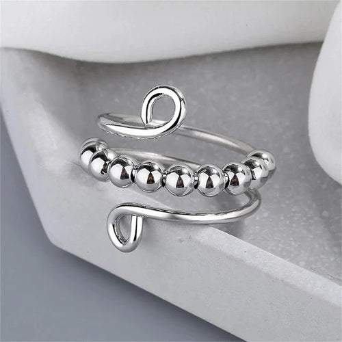 Anillo Contra la Ansiedad para Mujer de plata