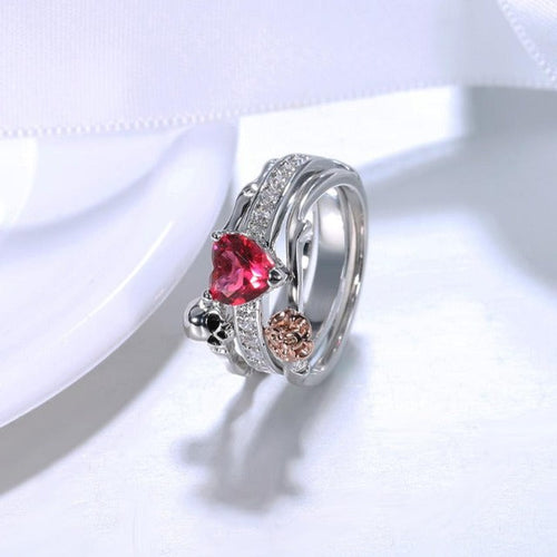 Anillo de Calavera de Plata para Mujer