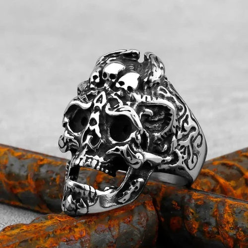 Anillo Calavera de Plata